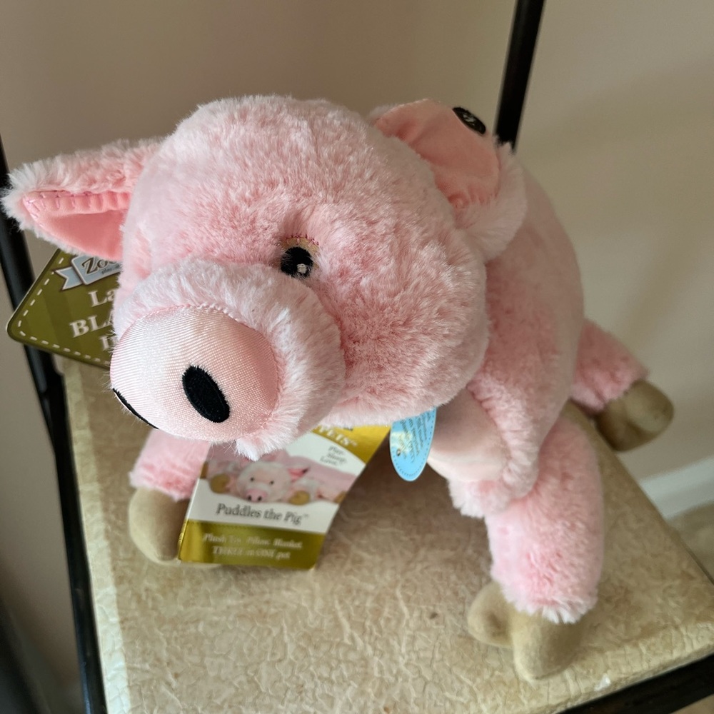 Zoobies Blanket Pet -Puddles the Pig